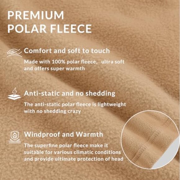 Thermal Fleece Balaclava Ski Mask Winter Face Cover Hood Cold Weather Gear main image 6